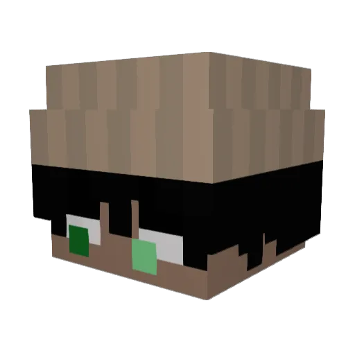 starejj Minecraft avatar head, 3D render