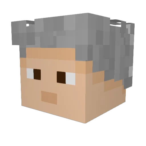 starfallengemini Minecraft avatar head, 3D render