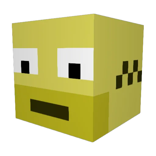 starflight42 Minecraft avatar head, 3D render