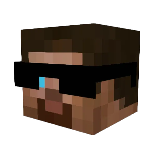 starformers Minecraft avatar head, 3D render