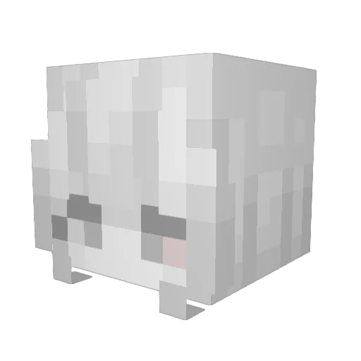 starfull Minecraft avatar head, 3D render