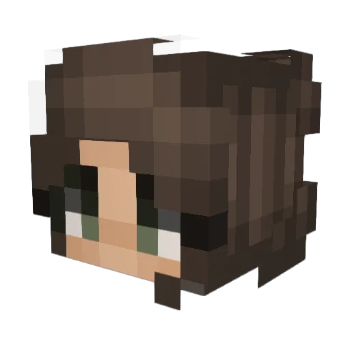 starg3 Minecraft avatar head, 3D render