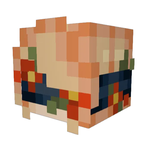 starglaze500 Minecraft avatar head, 3D render