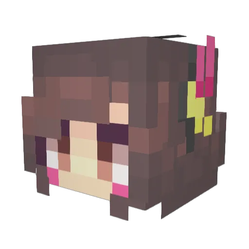 starglxy Minecraft avatar head, 3D render