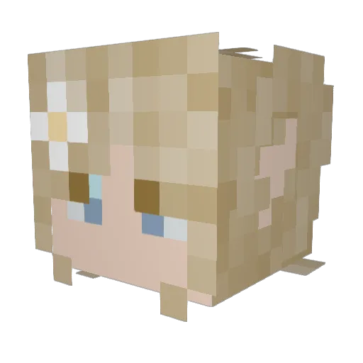 stargorilla Minecraft avatar head, 3D render