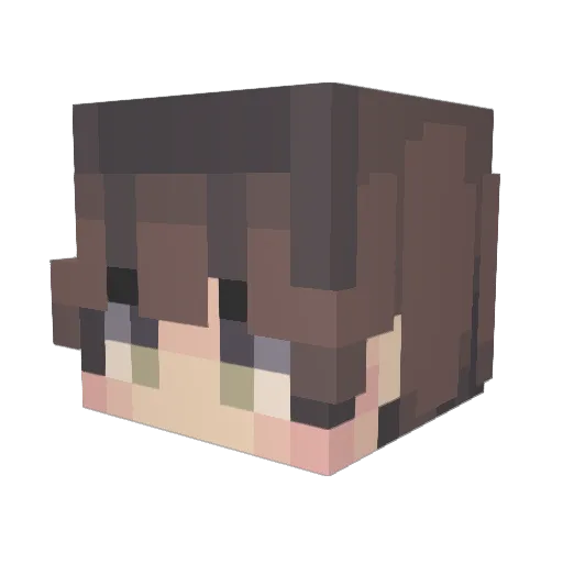 starguided Minecraft avatar head, 3D render