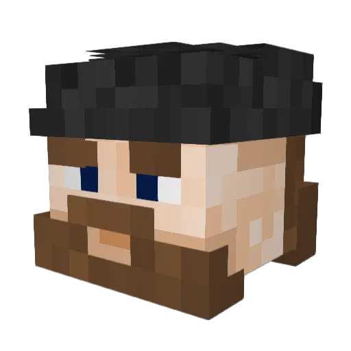 starhump Minecraft avatar head, 3D render