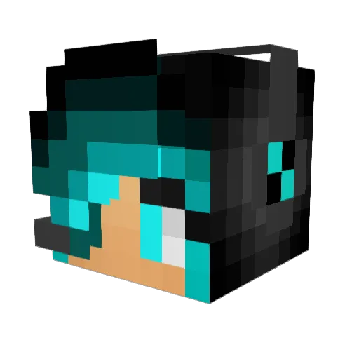 starhuntress Minecraft avatar head, 3D render