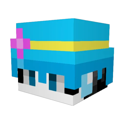 stariimins Minecraft avatar head, 3D render