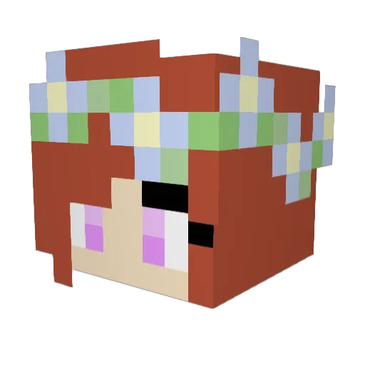 starinightsnails Minecraft avatar head, 3D render