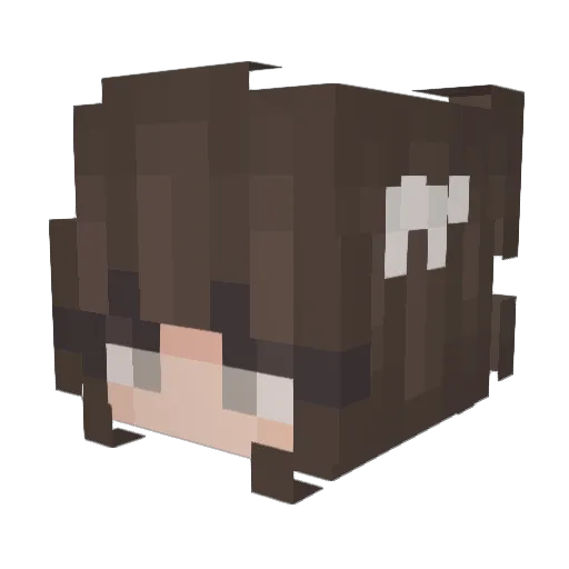 starkatieo Minecraft avatar head, 3D render
