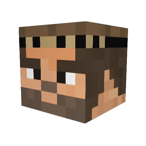 starkdread Minecraft avatar head, 3D render
