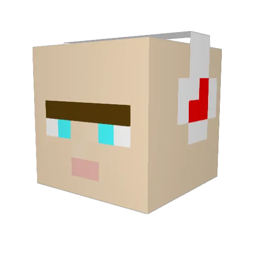 starkelde Minecraft avatar head, 3D render