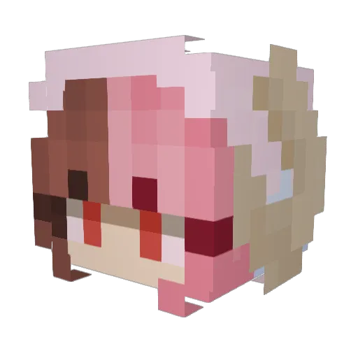 starla_lovesyou Minecraft avatar head, 3D render