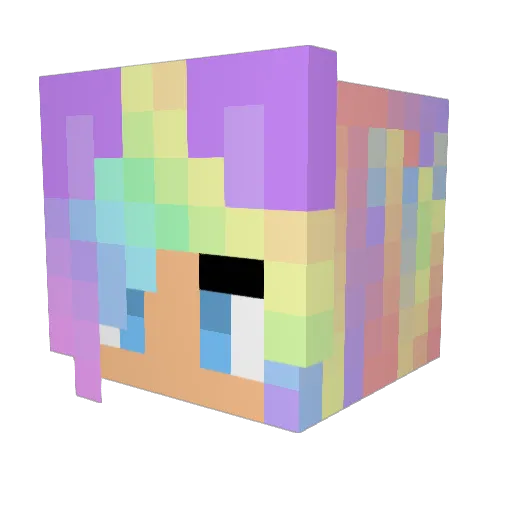 starlight1612 Minecraft avatar head, 3D render