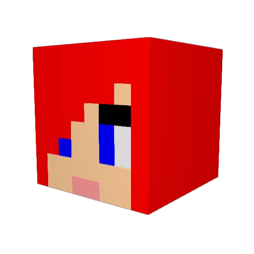 starlitenite Minecraft avatar head, 3D render