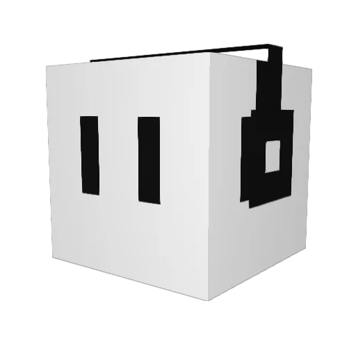 starmanca Minecraft avatar head, 3D render