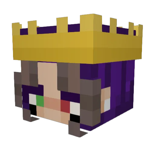 starmourner Minecraft avatar head, 3D render