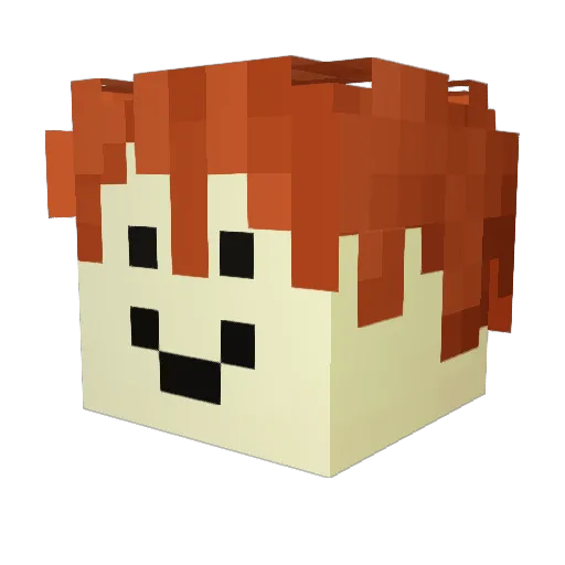starnoob_135 Minecraft avatar head, 3D render