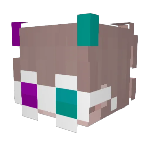 starobot3 Minecraft avatar head, 3D render