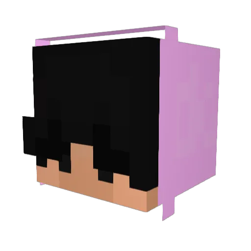 starrall Minecraft avatar head, 3D render