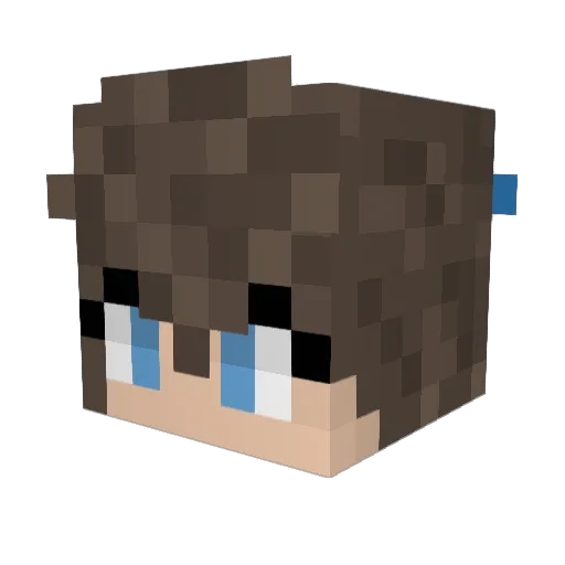 starrbella Minecraft avatar head, 3D render