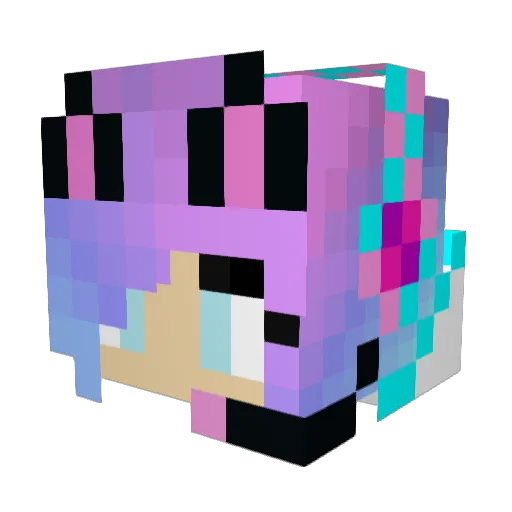 starreef Minecraft avatar head, 3D render