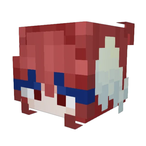 starrmutt Minecraft avatar head, 3D render