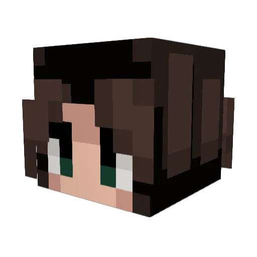 starroli Minecraft avatar head, 3D render
