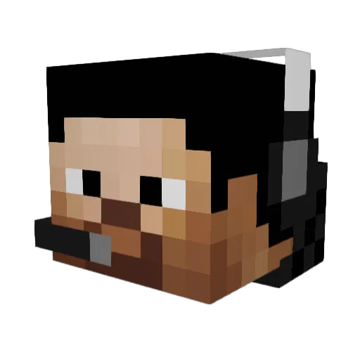 starrybryte Minecraft avatar head, 3D render