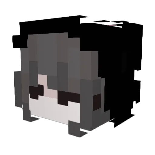 starrycath Minecraft avatar head, 3D render