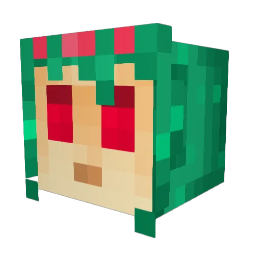 starrycrimes Minecraft avatar head, 3D render