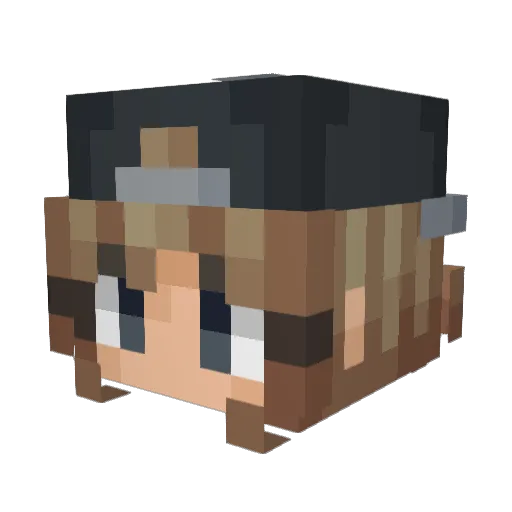 starryesther Minecraft avatar head, 3D render
