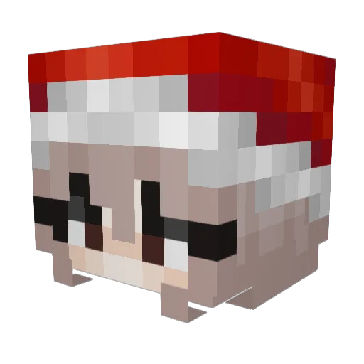 starryeyedregret Minecraft avatar head, 3D render