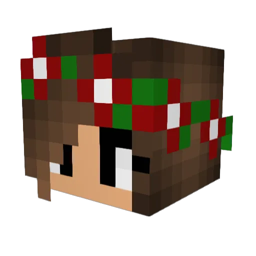 starrynightwitch Minecraft avatar head, 3D render