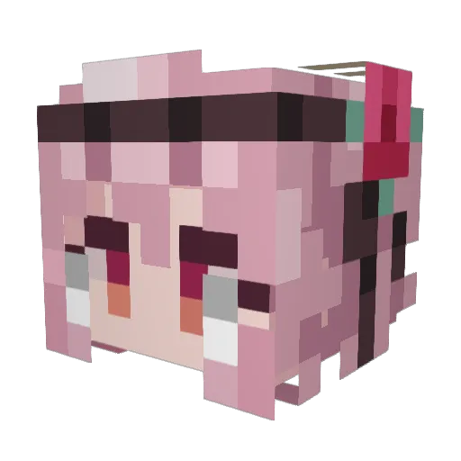 starryrei Minecraft avatar head, 3D render