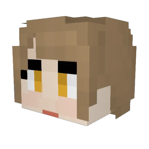 starsa_candy_ Minecraft avatar head, 3D render