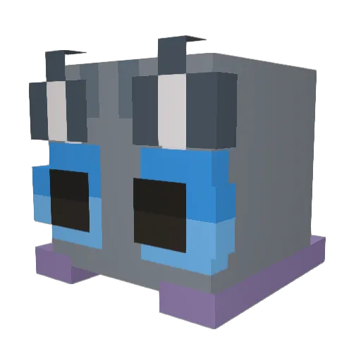 starsails Minecraft avatar head, 3D render