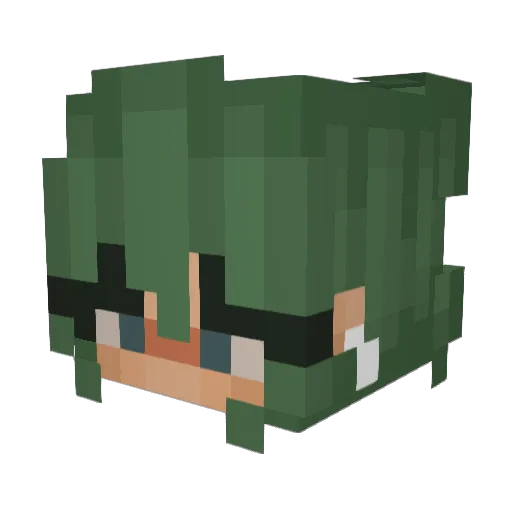 starsandd Minecraft avatar head, 3D render