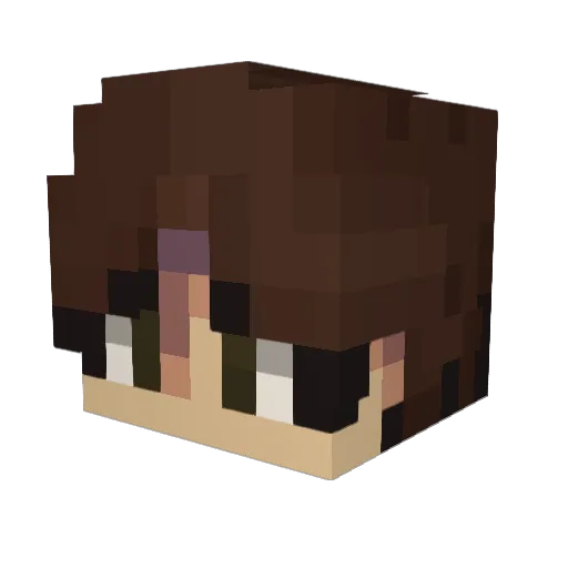starscoding Minecraft avatar head, 3D render