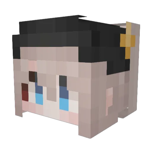 starsctr Minecraft avatar head, 3D render