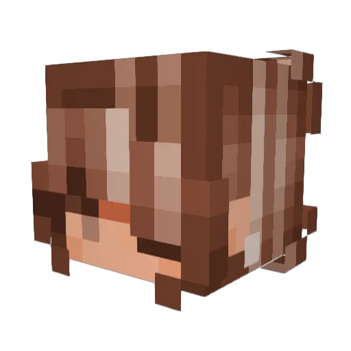 starshie_ Minecraft avatar head, 3D render
