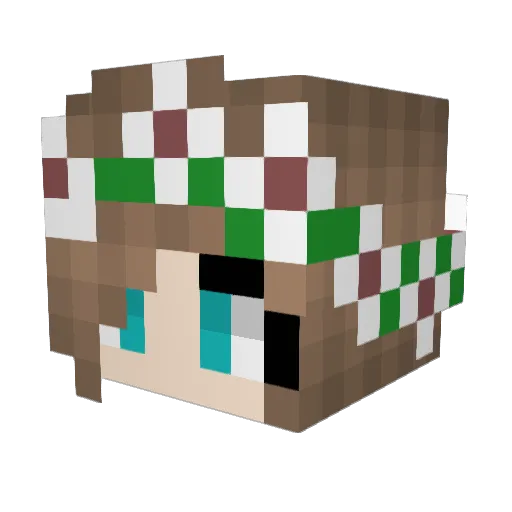 starshiiips Minecraft avatar head, 3D render