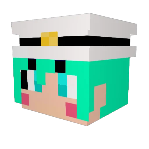 starsingle Minecraft avatar head, 3D render