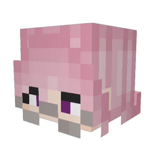 starslt Minecraft avatar head, 3D render