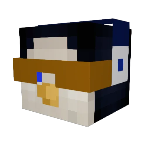 starthepenguin Minecraft avatar head, 3D render