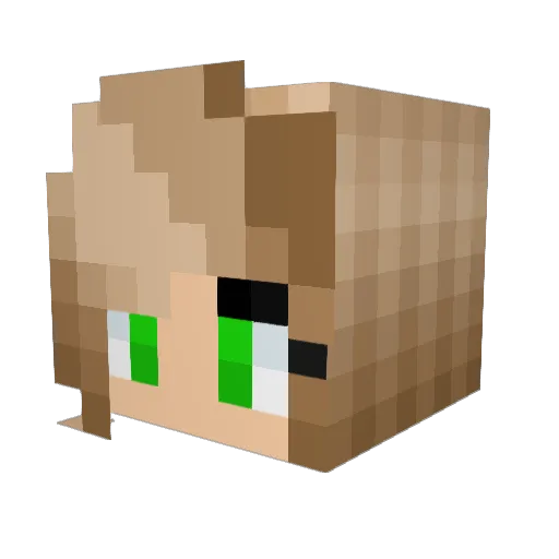 startlight Minecraft avatar head, 3D render