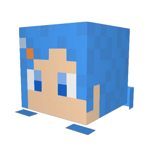 startrain0517 Minecraft avatar head, 3D render