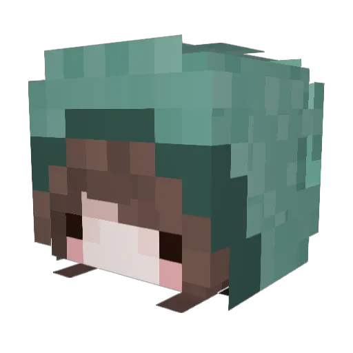 startyuing Minecraft avatar head, 3D render