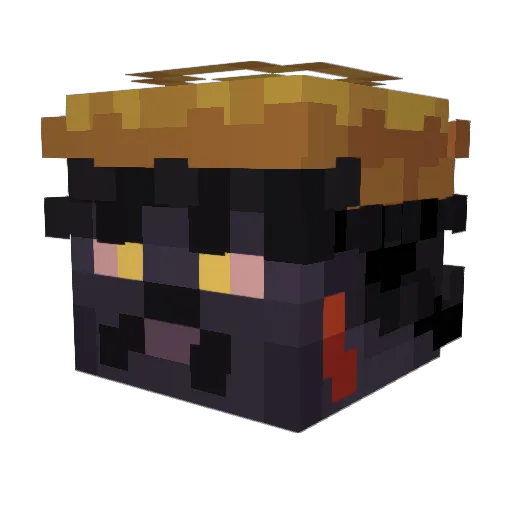 starvinpeck Minecraft avatar head, 3D render
